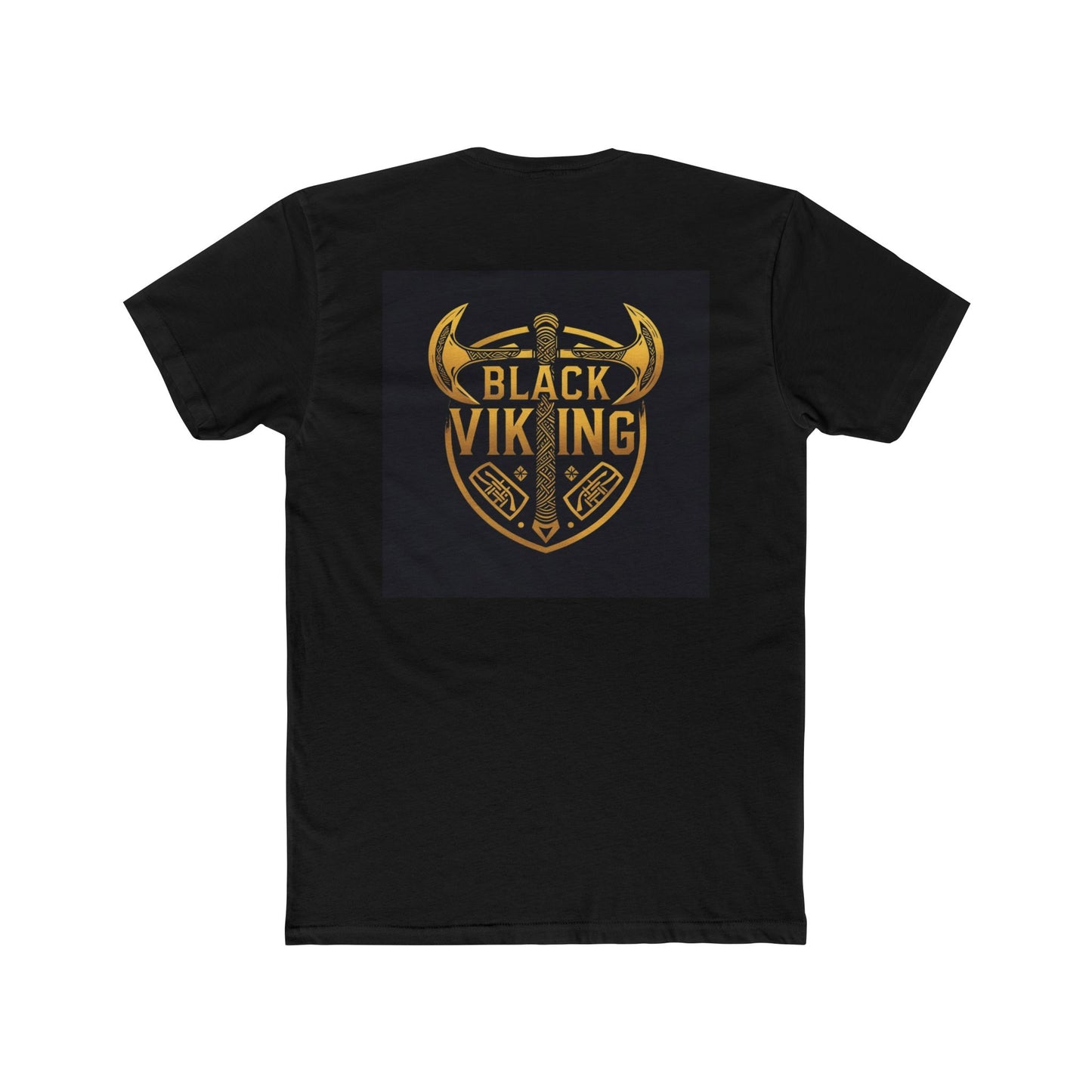 Black Viking Unisex Cotton Crew Tee